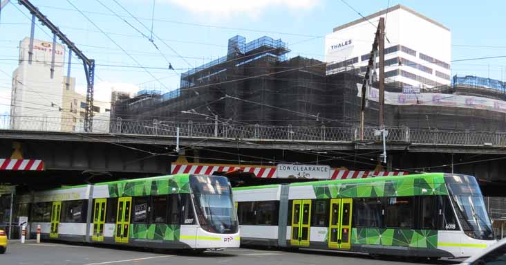 Yarra Trams Bombardier Flexity Swift Class E 6007 & 6018